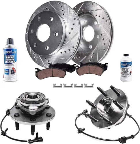 Miniatura 16 de Detroit Axle - Rotores de freno para Ford Mustang 2015, 2016, 2017, 2018, 2019, 2020, 2021, 2022, 2023, repuesto de rotores de freno de disco