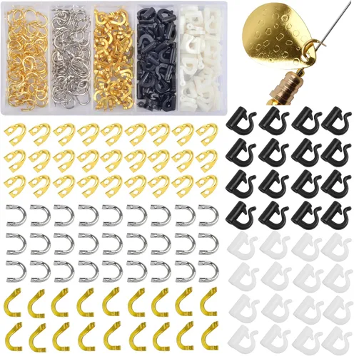 Horquilla giratoria de cambio rápido para cuchillas giratorias, 120 piezas, arnés de pesca para horquillas, arnés de oruga, horquilla de velocidad,