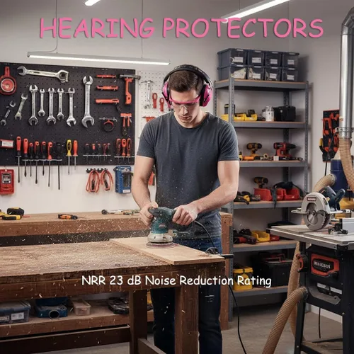 Miniatura 2 de HEARMOR Orejeras de protección auditiva para disparo con NRR 23 dB de reducción de ruido, orejeras de perfil bajo, auriculares para rango de tiro