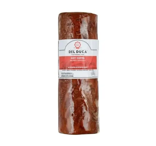 Gourmet Market - Capicola/Capocollo caliente estilo italiano ''Copa'' Chunk 3.5lbs - 4Lbs Peso promedio