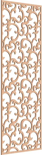 Miniatura 183 de Wheatland Paneles de pared decorativos de madera con calado, 9 3/8 pulgadas de ancho x 24 3/8 pulgadas de alto x 1/4 de alto, nogal