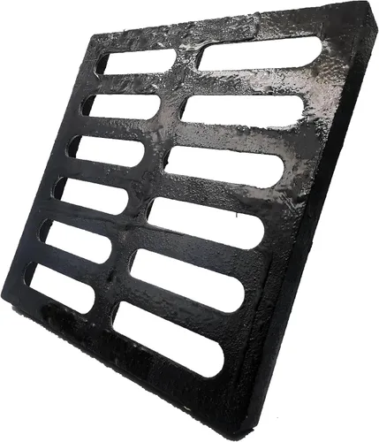 Miniatura 10 de Rejilla de drenaje de hierro fundido de 20 x 20 pulgadas, cubierta de canal de entrada de alta resistencia, clase B, 28100 libras, rejilla