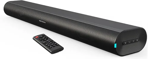 BESTISAN Barra de sonido con graves mejorados: woofer doble más grande y puertos de graves duales, barra de sonido para Smart TV, barra de sonido de