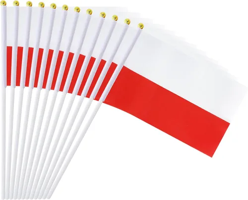 Miniatura 27 de Bandera de México, bandera mexicana, pequeñas mini banderas de mano de México en palo, ideal para fiestas, desfiles, eventos deportivos