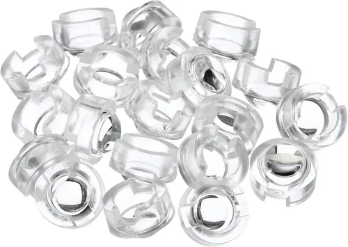 PATIKIL Lente convexa LED de 0.512 in, paquete de 20 lentes de condensador óptico convexo de ángulo de haz de 15 grados para cámaras infrarrojas,