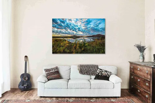 Miniatura 5 de Southern Plains Photography Wichita Mountains Canvas Wall Art (Ready to Hang) Gallery Wrap of Scenic Sky Over Lake Jed Johnson in Oklahoma Landscape