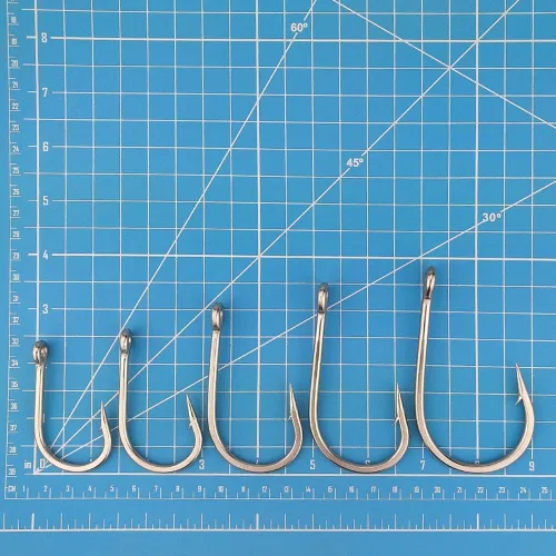 Miniatura 2 de OCEAN CAT Marlin - Gancho de arrastre de acero inoxidable con púas de punto de compensación de pulpo, círculo, anzuelos de pesca, aparejos de pesca