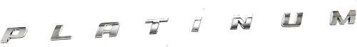 Miniatura 3 de Placa de identificación lateral de PLATINUM Emblema 3D de repuesto para F150 F250 F350 Platinum Tamaño OEM (cromado)