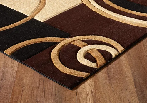 Miniatura 6 de Glory Rugs - Tapete moderno suave tallado a mano, alfombra contemporánea con textura mullida prémium para interior, sala de estar, comedor y Marrón