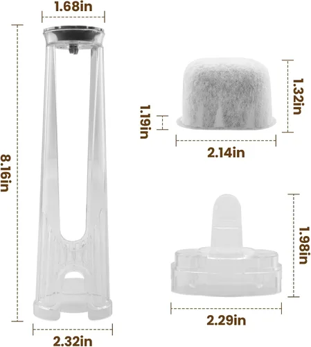 Miniatura 2 de Soporte para filtro de agua y 3 filtros de agua para cafeteras Keurig serie 2.0 compatible con K-Supreme Series, K-Express, K-Slim, K-Elite, K-Duo