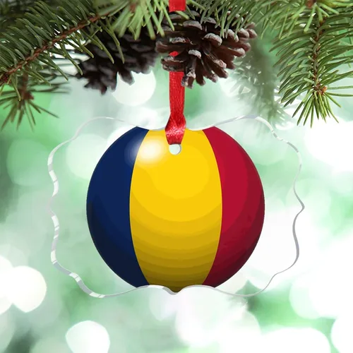 Miniatura 28 de Bandera de Cabo Verde, decoración para árbol de Navidad, bola 3D, recuerdo de la ciudad del país, adornos de Navidad personalizados, decoración