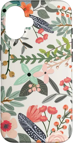 Miniatura 31 de Funda con diseño floral botánico de jardín colorido para iPhone 14