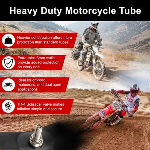 Miniatura 5 de Tusk Tubos de goma natural para motocicleta Servicio severo de 0.118 in