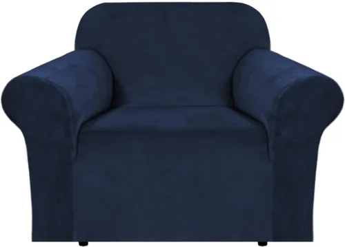 Miniatura 104 de H.VERSAILTEX Funda de terciopelo elástico para sillón, funda para sillón de 1 cojín para sala de estar, funda de muebles hecha de terciopelo grueso