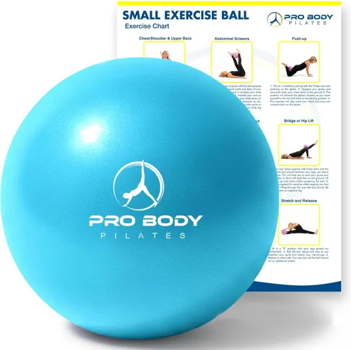 Miniatura 12 de ProBody Pilates Mini Pelota de Ejercicio - Bola de 9 Pulgadas para Entrenamiento de Estabilidad, Barra, Yoga, Núcleo y Terapia Física