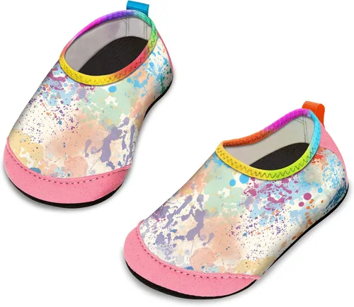 Apolter - Zapatos de agua o natación estilo calcetín para niños, unisex, antideslizantes, para la playa o piscina, color aguamarina