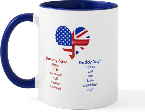 Miniatura 12 de CafePress British American Translations Taza de café de cerámica (11 oz)