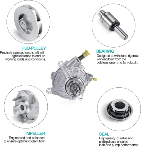 Miniatura 4 de AULINK 2722300265 Bomba de vacío de freno para Mercedes Benz C230/C280 2006-2007, C300 2008-2011, C350/E350/ML350/R350 2006-2011, SLK280 2006-200265