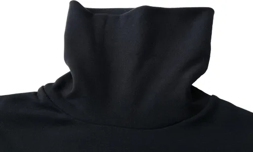 Miniatura 4 de suéter básico de cuello alto de algodón suave para mujer