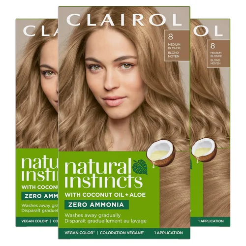 Miniatura 68 de Clairol Natural Instincts - Tinte semipermanente para el cabello, color negro azul 2BB, paquete de 1 unidad 2BB Azul Negro