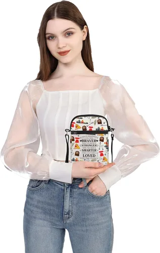 Miniatura 20 de WSNANG Bolso cruzado de lona para teatro huérfano inspirado en el musical, bolso de hombro para fanáticos del teatro musical
