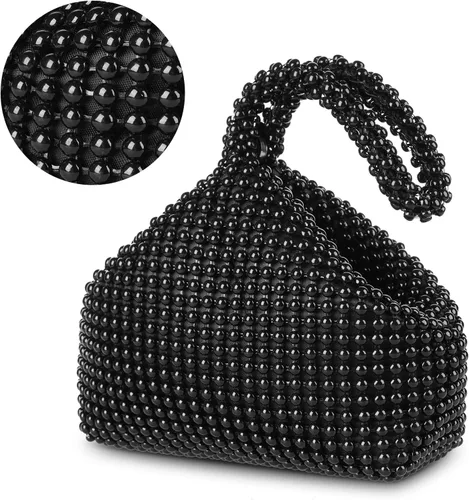 Miniatura 4 de Bolso de noche para mujer - Tamaño más grande mejorado, clutch de muñeca con diamantes de imitación completos brillantes para fiesta, boda, cita