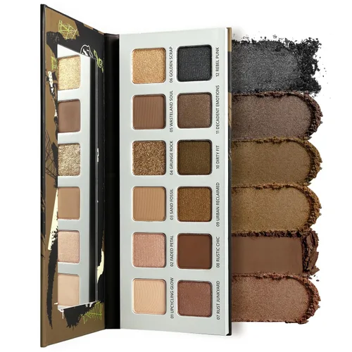Miniatura 5 de Paleta de Sombras de Ojos Natural Nudes - Marrón Topo Cálido y Marrón Oscuro Mate, Acabado Aterciopelado con Shimmer y Metálico Tamaño Compacto