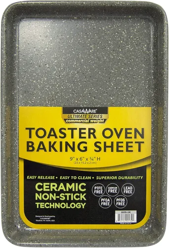 Miniatura 5 de casaWare Horno tostador de 9.75 x 6.62 x 0.75 pulgadas (exterior), serie Ultimate Series, sartén para hornear con revestimiento antiadherente
