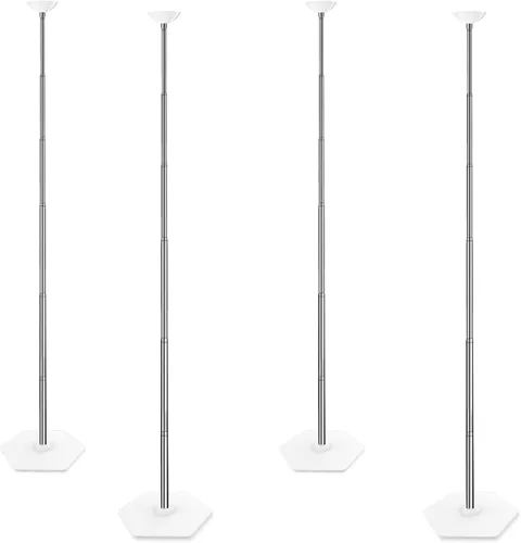 TEKXYZ Juego de 4 soportes telescópicos para globos, soporte de columna de globos de metal ajustable de 1.5 a 7 pies para decoraciones de fiestas
