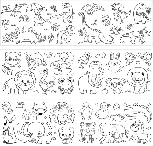 Miniatura 2 de 2 piezas de rollo de dibujo para niños, rollo de papel para colorear para regalo para niños, rollo de papel de dibujo y pintura DIY de 120 * 11.8