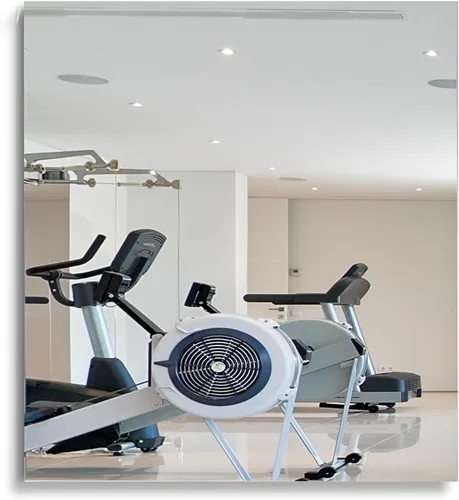 Miniatura 11 de Dulles Glass Espejo de gimnasio en casa resistente a los golpes, 36 x 60 pulgadas, kit de montaje en pared incluido, espejo de seguridad de grado