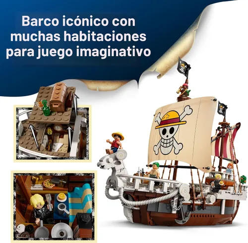 Miniatura 3 de Lego One Piece The Going Merry Pirate Ship Building Blocks – Juguete de aventura para niños y niñas, 10+ – figuras de juguete y juego para fanáticos