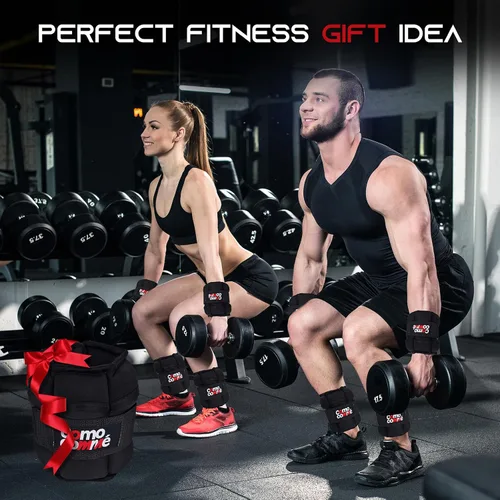 Miniatura 7 de Pesas ajustables para tobillo, 2, 3, 5 libras, 1 par de pesas de entrenamiento de fuerza, muñeca, pierna, brazo para mujeres, hombres, juego