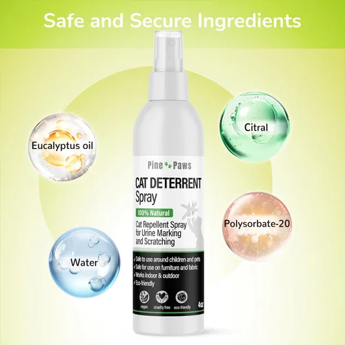 Miniatura 9 de Spray disuasorio para gatos, 100% natural, repelente de gatos, para marcas de orina y arañazos, ecológico, seguro de usar alrededor de niños