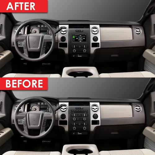 Miniatura 3 de Stinger Ford F-150 (2009-14) Unidad principal de radio de coche con pantalla táctil HD de 6.8 pulgadas, pantalla táctil doble DIN, inalámbrica Apple