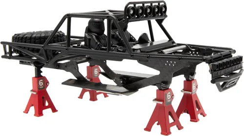 Miniatura 6 de MEUS RACING MB24 SCX24 Cuerpo 5.2in 132MM Casco de Cuerpo ABS+Nylon Chasis de Fibra de Carbono para 1/24 Axial SCX24 Bronco JLU B-17 C10 (Verde)