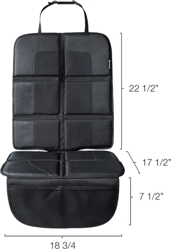 Miniatura 8 de Magnelex Protector de asiento de automóvil, funda más grande, acolchado extra grueso y poliéster 600D impermeable, 2 bolsillos grandes, uso