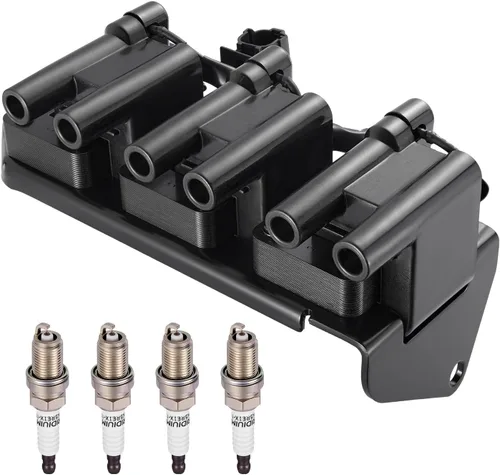 Miniatura 11 de BDFHYK Bobinas de encendido UF611 y bujía iridio XP6203 compatible con Hyundai Equus Genesis Sonata Tucson Kia Borrego K900 Optima Sorento V8 l4