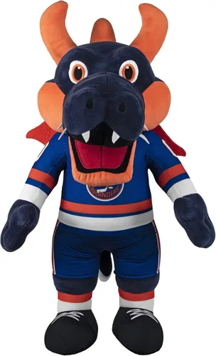Miniatura 23 de Bleacher Creatures Anaheim Ducks Wild Wing - Figura de peluche de mascota de la NHL de 10 pulgadas (uniforme triangular verde azulado), una mascota