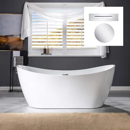 Miniatura 16 de WOODBRIDGE BTA1517-ORB-Drenaje & O+ Almohada BAÑERA, con ORB Drian Oil Rubbed Bronze