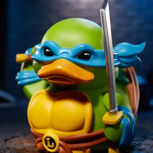 Miniatura 4 de TUBBZ First Edition Leonardo Figura coleccionable de pato de goma de vinilo – Producto oficial de las Tortugas Ninja Mutantes Adolescentes – TV