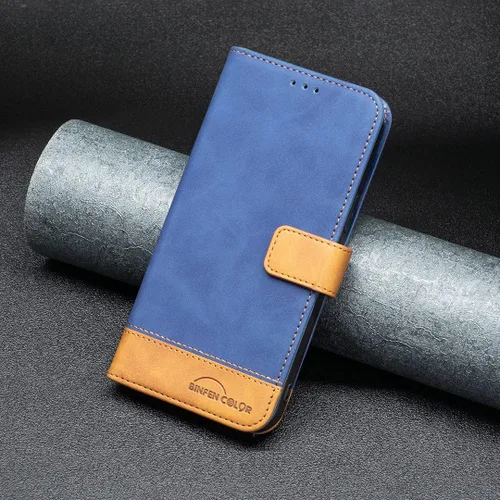 Miniatura 4 de jioeuinly Kalley Black 3 - Funda compatible con Kalley Black 3 Phone Case Cover Flip Stand Cover PU Leather BF11 Funda tipo cartera azul