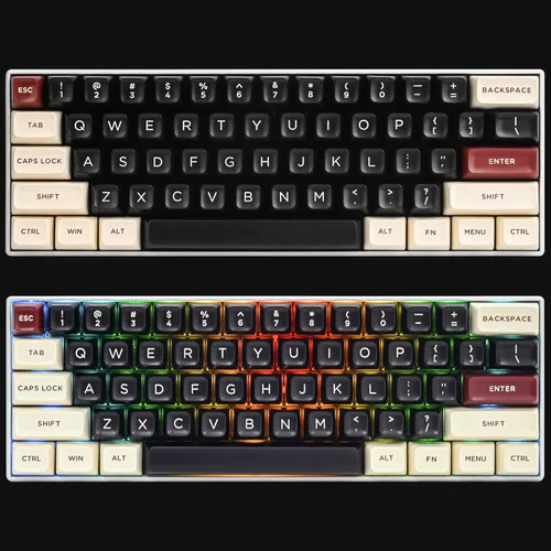 Miniatura 6 de Guffercty kred GTSP - Teclas retro de perfil ASA de 150 teclas con doble disparo PBT Keycap 75% ISO/ANSI Layout para 108 104 87 82 68 61 MX Rome