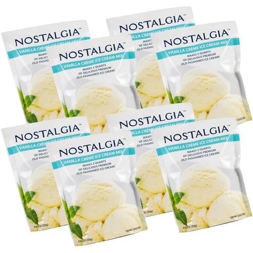Miniatura 4 de Nostalgia Mezcla de helado premium, 8 paquetes (8 onzas), hace 16 cuartos de galón en total