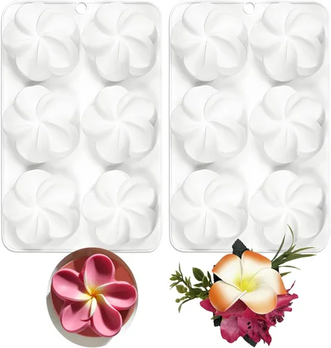 Miniatura 10 de Moldes grandes de silicona para chocolate, 6 cavidades redondas, moldes de vidrio para chupitos de hielo, galletas, dulces, postres, pudín y postre