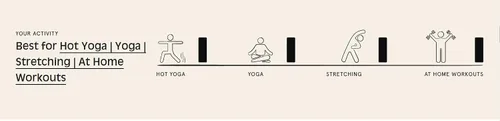Miniatura 8 de Retrospec Solana - Tapete de yoga de 1 pulgada de grosor con correa de nailon, unisex, antideslizante, para yoga, pilates, estiramiento, ejercicios