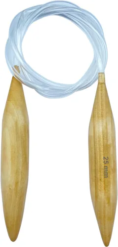 Miniatura 9 de Mdoker Agujas de tejer circulares de madera de 47 pulgadas de largo, aguja de tejer cicular jumbo para bufanda de lana voluminosa para tejer de lana