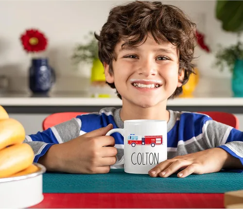 Miniatura 5 de Taza personalizada para niños y niños Taza personalizada de chocolate caliente, cacao, café y té Nombre personalizado regalo de cumpleaños