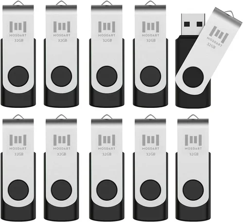 Miniatura 11 de mosDART - memoria externa USB 2.0 - capacidad pequeña - 10 unidades - 128mb indicador led, negro