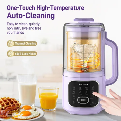Miniatura 6 de Máquina automática de leche de nueces 11 en 1 – Máquina automática de leche multifunción para leche de almendras, avena, soja, yogur, jugo
